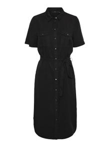 Vero Moda VMSILJA Krótka sukienka -Black Denim - 10251330