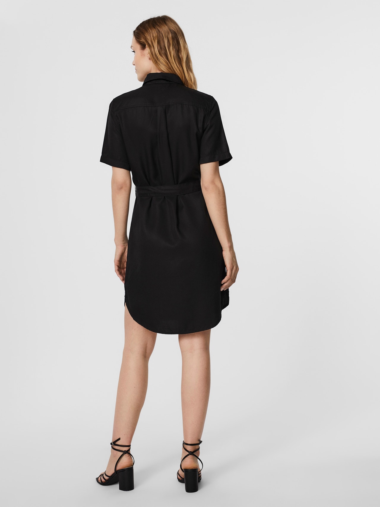 Vero Moda VMSILJA Kort kjole -Black Denim - 10251330