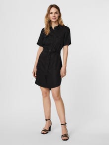 Vero Moda VMSILJA Short dress -Black Denim - 10251330