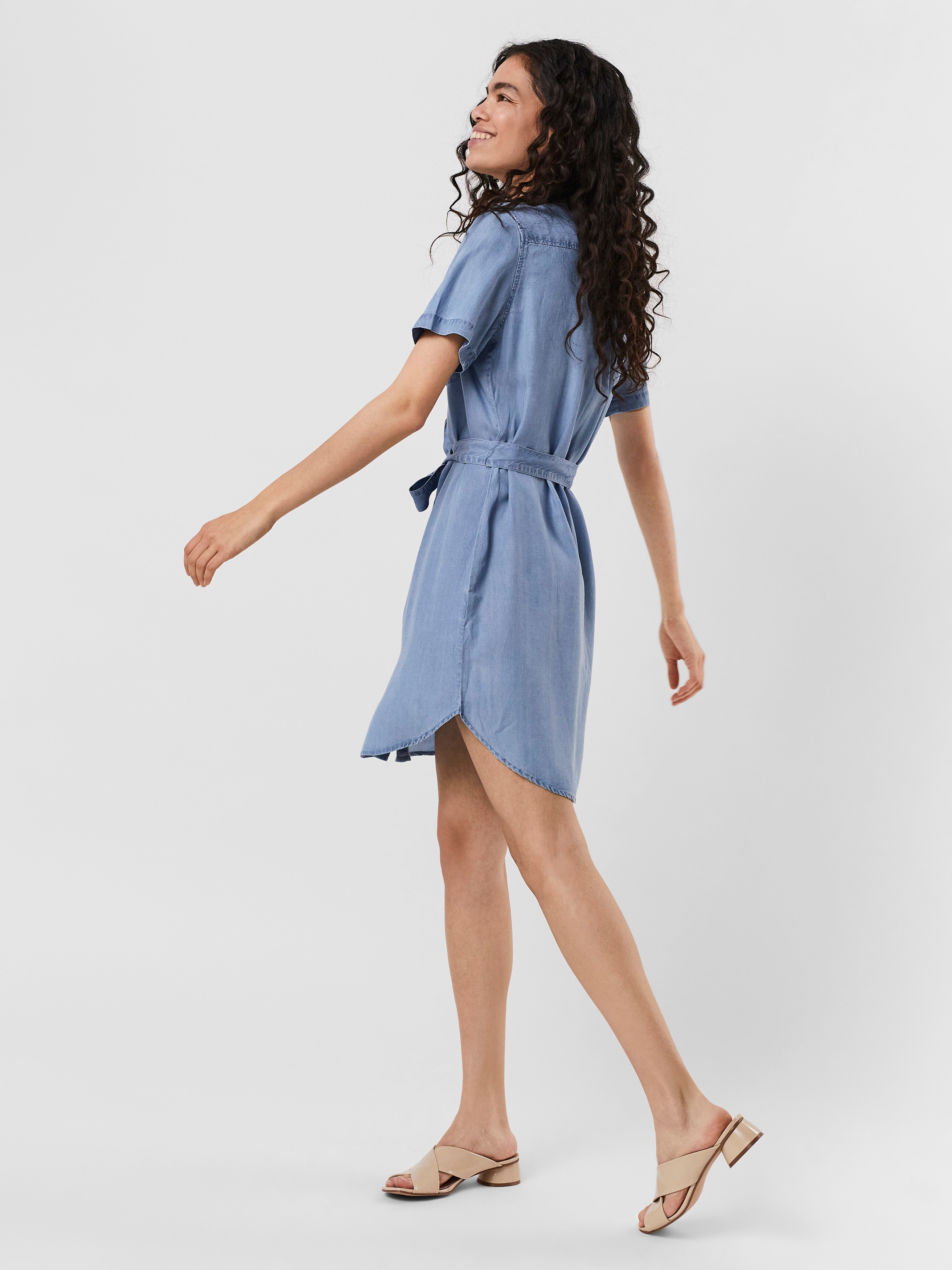 vero moda wrap denim dress