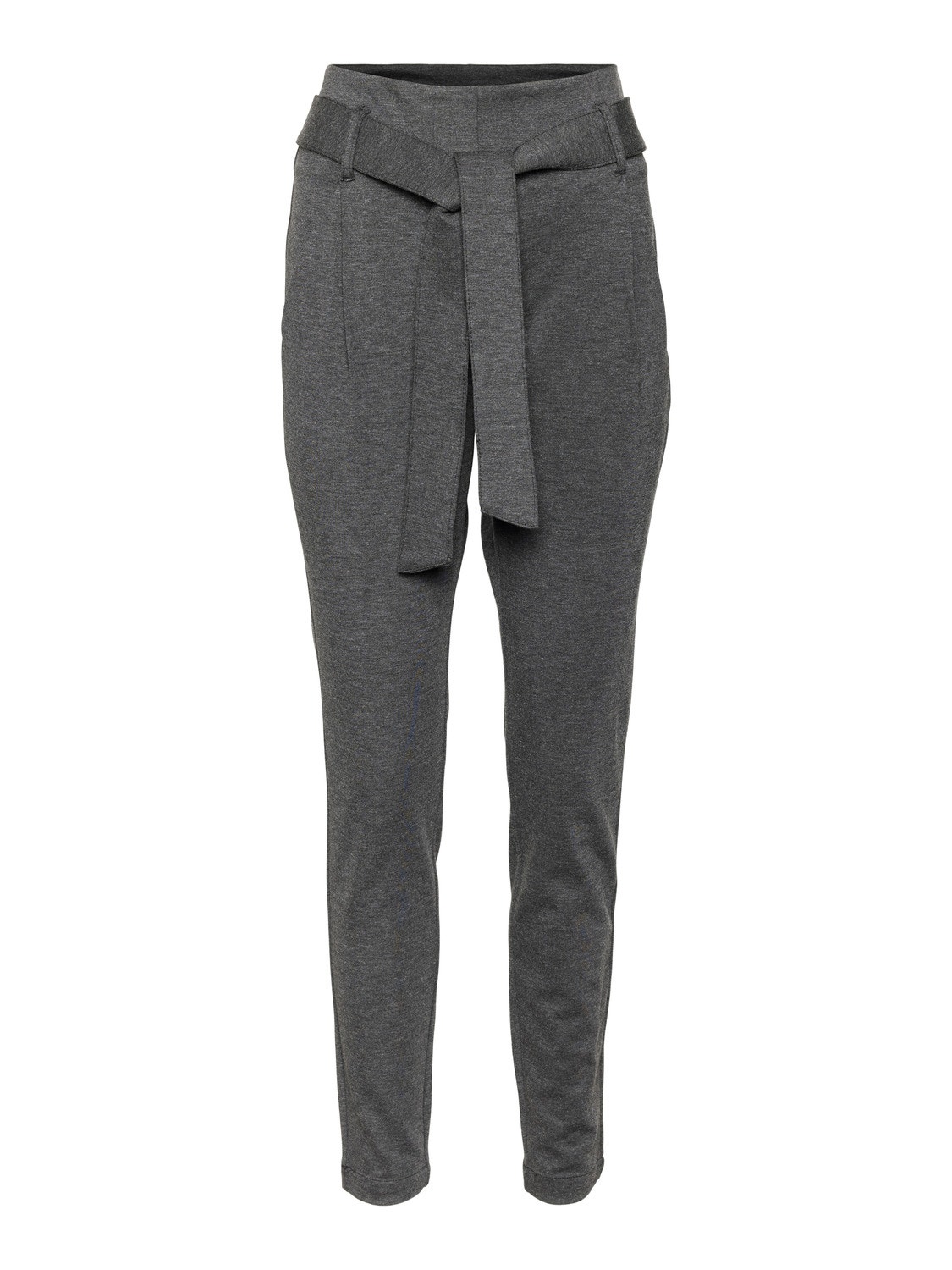 Vero Moda VMBAILEY High rise Trousers -Dark Grey Melange - 10251473