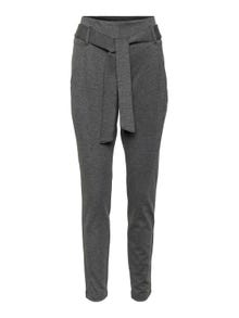 Vero Moda VMBAILEY High rise Trousers -Dark Grey Melange - 10251473