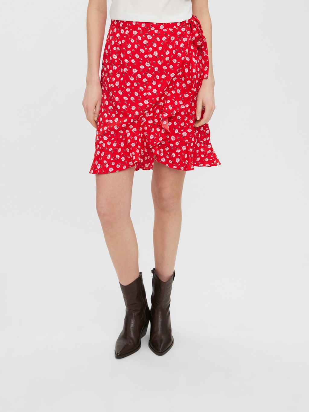 Kort nederdel Medium Red | Vero Moda®