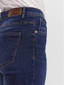 Vero Moda VMTANYA Medelhög midja Skinny Fit Jeans -Dark Blue Denim - 10251657