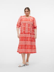 Vero Moda VMDICTHE Lang kjole -Cayenne - 10252228
