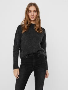 Vero Moda VMOLINA Neulepuserot -Dark Grey Melange - 10252256