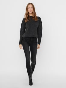 Vero Moda VMOLINA Neulepuserot -Dark Grey Melange - 10252256