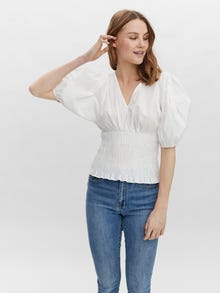 Vero Moda VMPOPPY Top -Snow White - 10252335