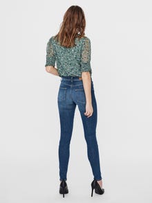 Vero Moda VMLUX Medelhög midja Slim Fit Jeans -Medium Blue Denim - 10252446