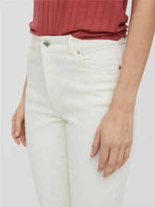 Vero Moda VMBRENDA Hög midja Rak passform Ankel Jeans -Cloud Dancer - 10252779