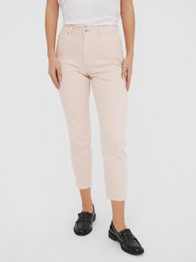 Vero Moda VMBRENDA Hög midja Rak passform Jeans -Pink Tint - 10252779