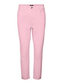 Vero Moda VMBRENDA Høyt snitt Straight Fit Ankel Jeans -Parfait Pink - 10252779
