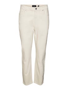 Vero Moda VMBRENDA Taille haute Straight Fit Jeans -Ecru - 10252779