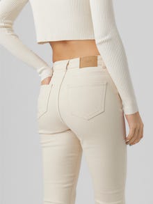 Vero Moda VMBRENDA Hohe Taille Gerade geschnitten Jeans -Ecru - 10252779
