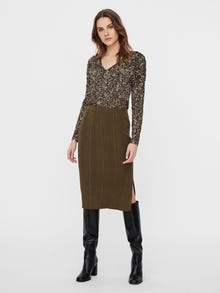 Vero Moda VMWILLOW Long Skirt -Dark Olive - 10253182