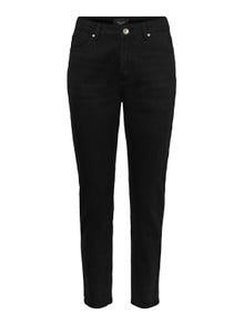 Vero Moda VMBRENDA Høyt snitt Straight Fit Jeans -Black - 10253552
