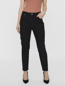 Vero Moda VMBRENDA Hög midja Rak passform Jeans -Black - 10253552