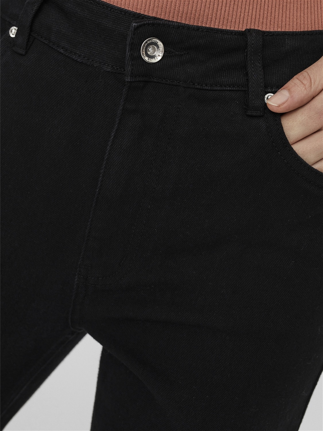Vero Moda VMBRENDA Høj talje Straight fit Jeans -Black - 10253552