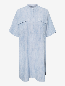 Vero Moda VMLINE Short dress -Medium Blue Denim - 10253581