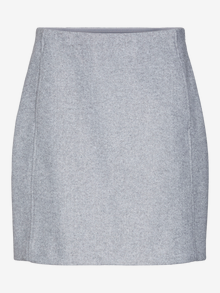 Vero Moda VMFORTUNEALLISON Hohe Taille Langer Rock -Light Grey Melange - 10253954
