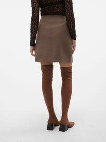 Vero Moda VMFORTUNEALLISON Korkea vyötärö Pitkä hame -Chocolate Chip - 10253954