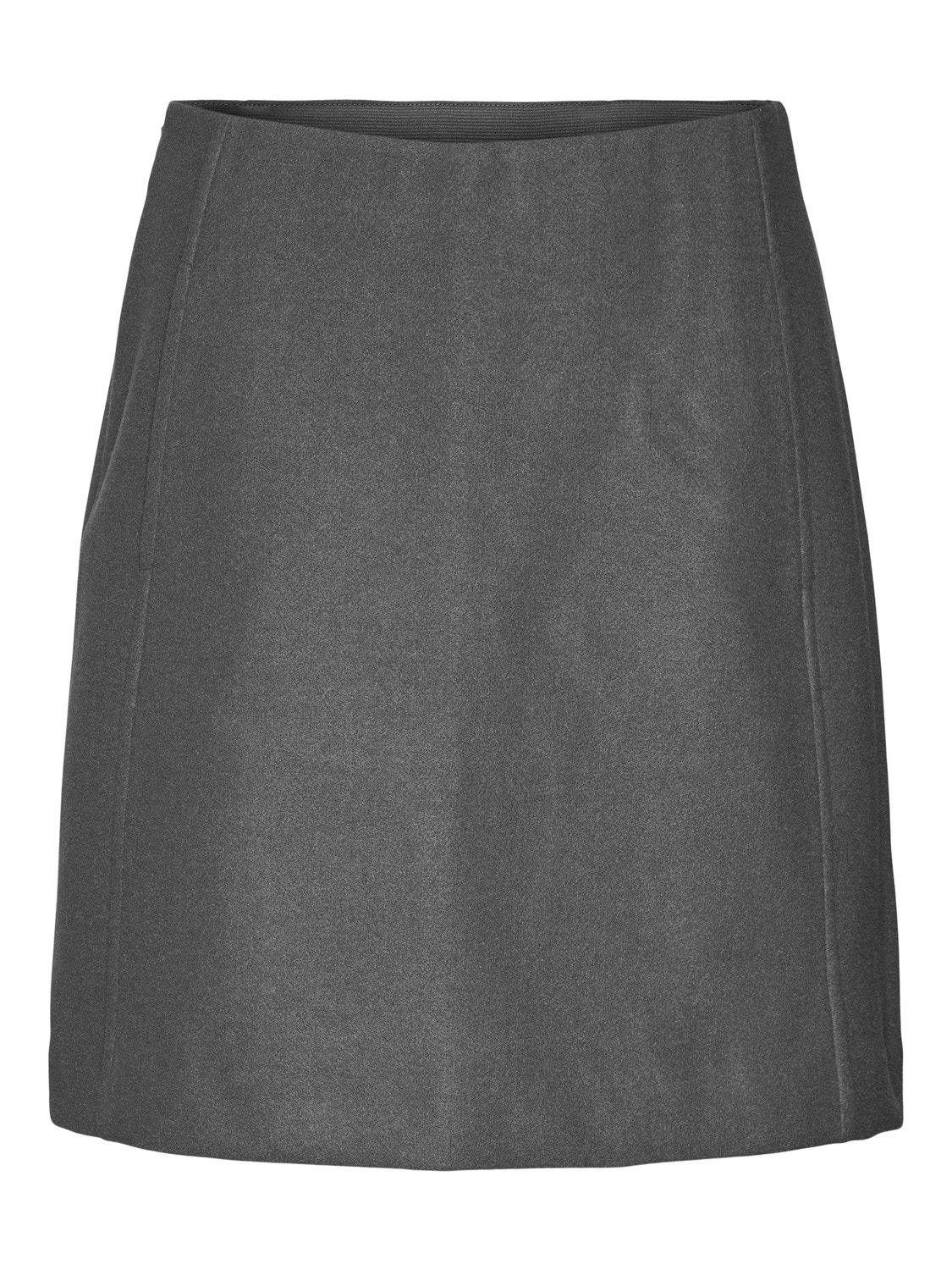 Vero Moda VMFORTUNEALLISON Wysoka talia Długa spódnica -Medium Grey Melange - 10253954