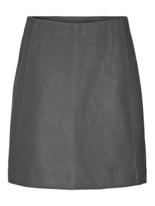 Vero Moda VMFORTUNEALLISON Wysoka talia Długa spódnica -Medium Grey Melange - 10253954