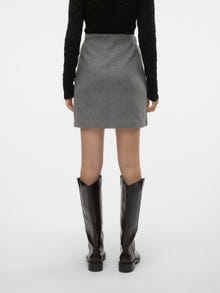 Vero Moda VMFORTUNEALLISON Hög midja Lång kjol -Medium Grey Melange - 10253954