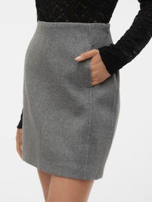 Vero Moda VMFORTUNEALLISON High waist Long Skirt -Medium Grey Melange - 10253954
