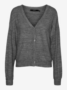Vero Moda VMCHILL Strickjacke -Dark Grey Melange - 10254122