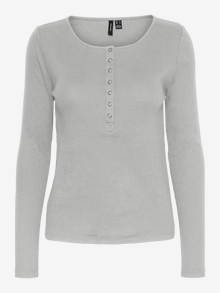 Vero Moda VMNATASHA Top -Light Grey Melange - 10254130