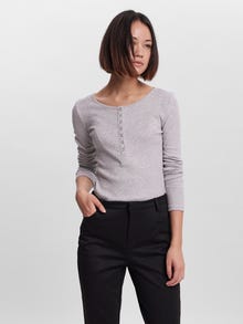 Vero Moda VMNATASHA Top -Light Grey Melange - 10254130
