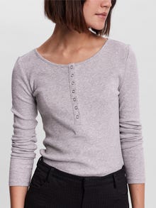 Vero Moda VMNATASHA Top -Light Grey Melange - 10254130