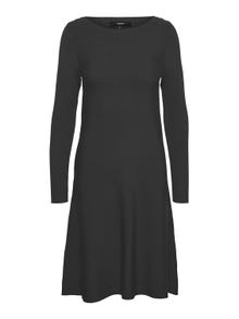 Vero Moda VMNANCY Kort kjole -Dark Grey Melange - 10254807