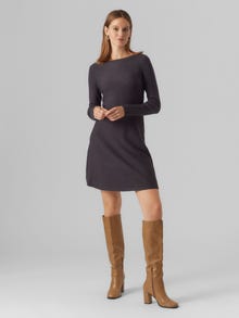 Vero Moda VMNANCY Kurzes Kleid -Dark Grey Melange - 10254807