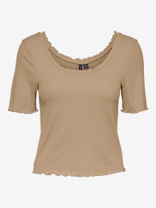 Vero Moda VMPOLLY Top -Travertine - 10254997