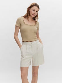 Vero Moda VMPOLLY Top -Travertine - 10254997