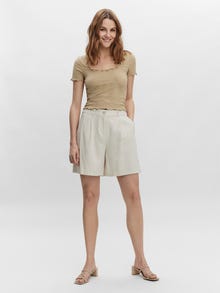 Vero Moda VMPOLLY Top -Travertine - 10254997
