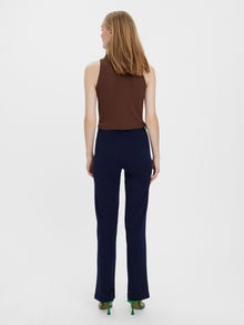 Vero Moda VMZAMIRA Mid waist Παντελόνι -Navy Blazer - 10255128