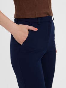 Vero Moda VMZAMIRA Mid waist Παντελόνι -Navy Blazer - 10255128