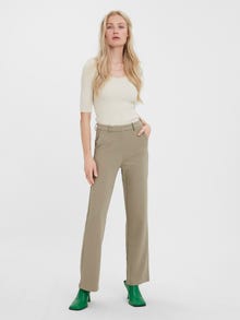 Vero Moda VMZAMIRA Mid waist Trousers -Laurel Oak - 10255128