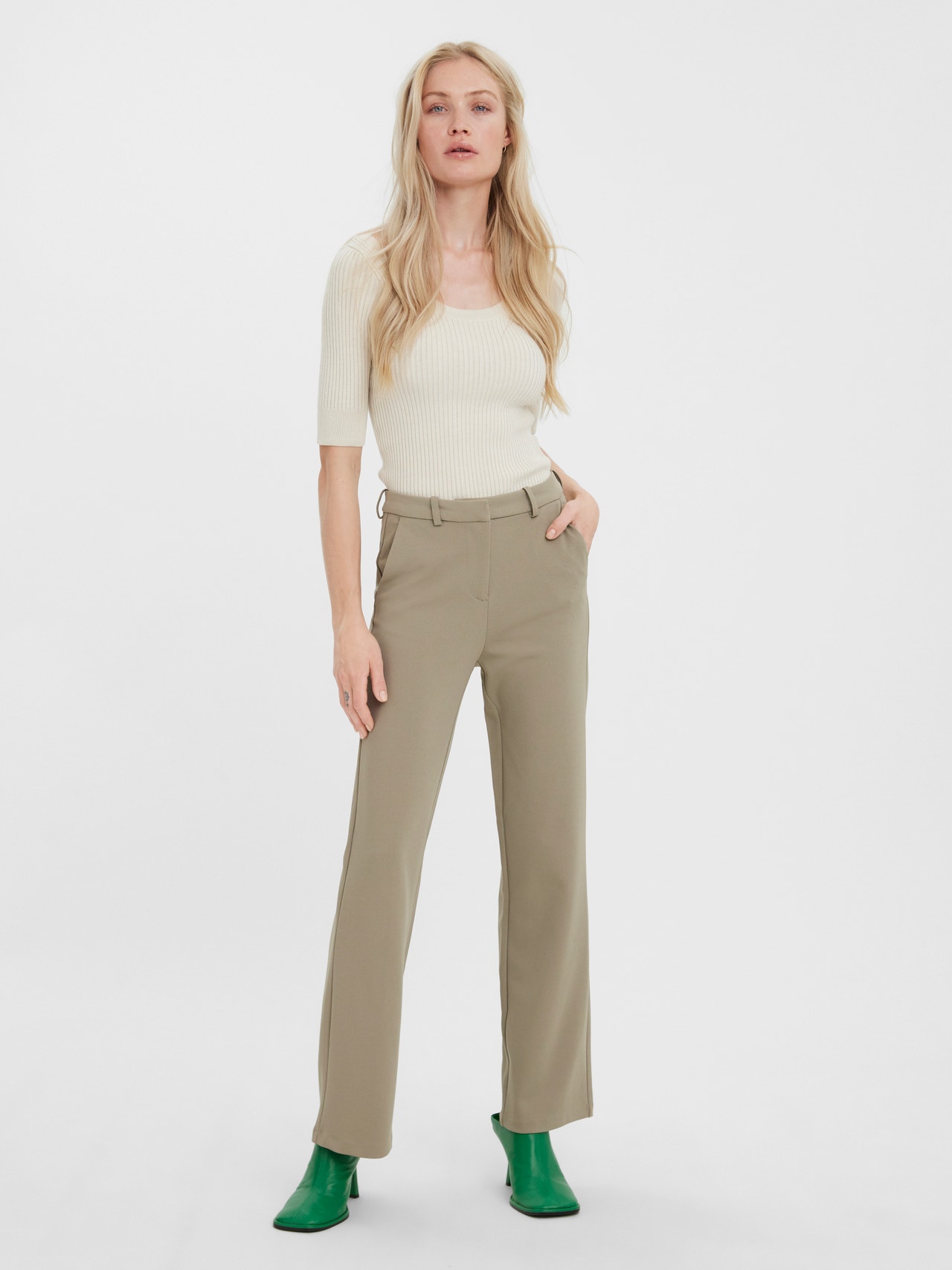 Vero Moda VMZAMIRA Pantalons -Laurel Oak - 10255128