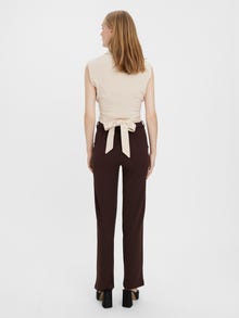 Vero Moda VMZAMIRA Mellemhøj talje Bukser -Coffee Bean - 10255128