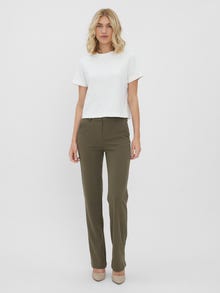 Vero Moda VMZAMIRA Mid waist Trousers -Tarmac - 10255128