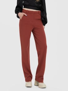 Vero Moda VMZAMIRA Mid waist Trousers -Henna - 10255128