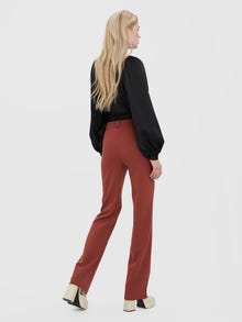 Vero Moda VMZAMIRA Mid waist Trousers -Henna - 10255128