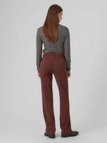 Vero Moda VMZAMIRA Mid waist Trousers -Bitter Chocolate - 10255128