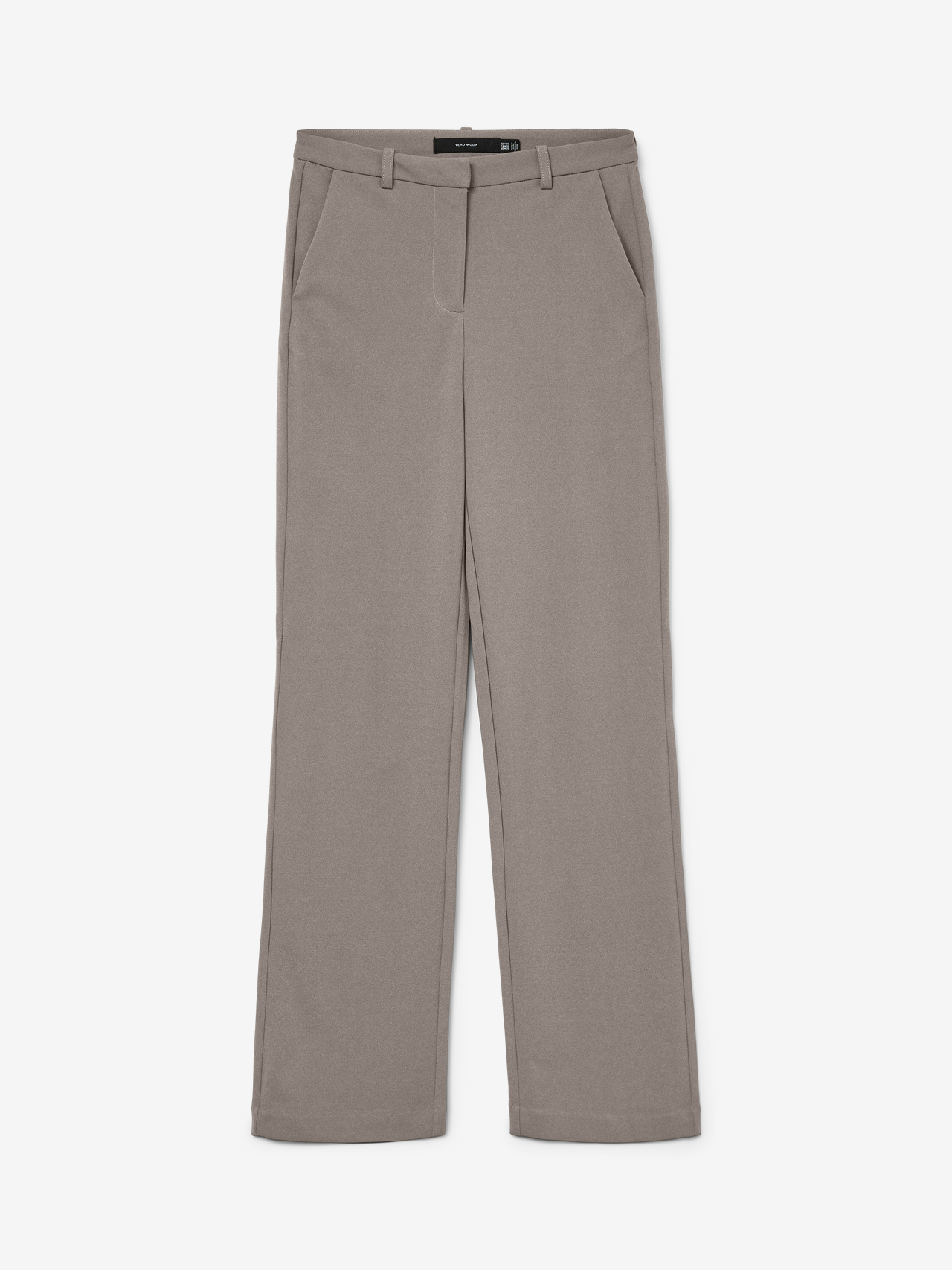VERO MODA Vmzamira Bestie Mw Straight Pant Noos, dark grey melange, S / 32L VERO MODA Vmzamira Bestie Mw Straight Pant Noos, dark grey melange, S / 32L