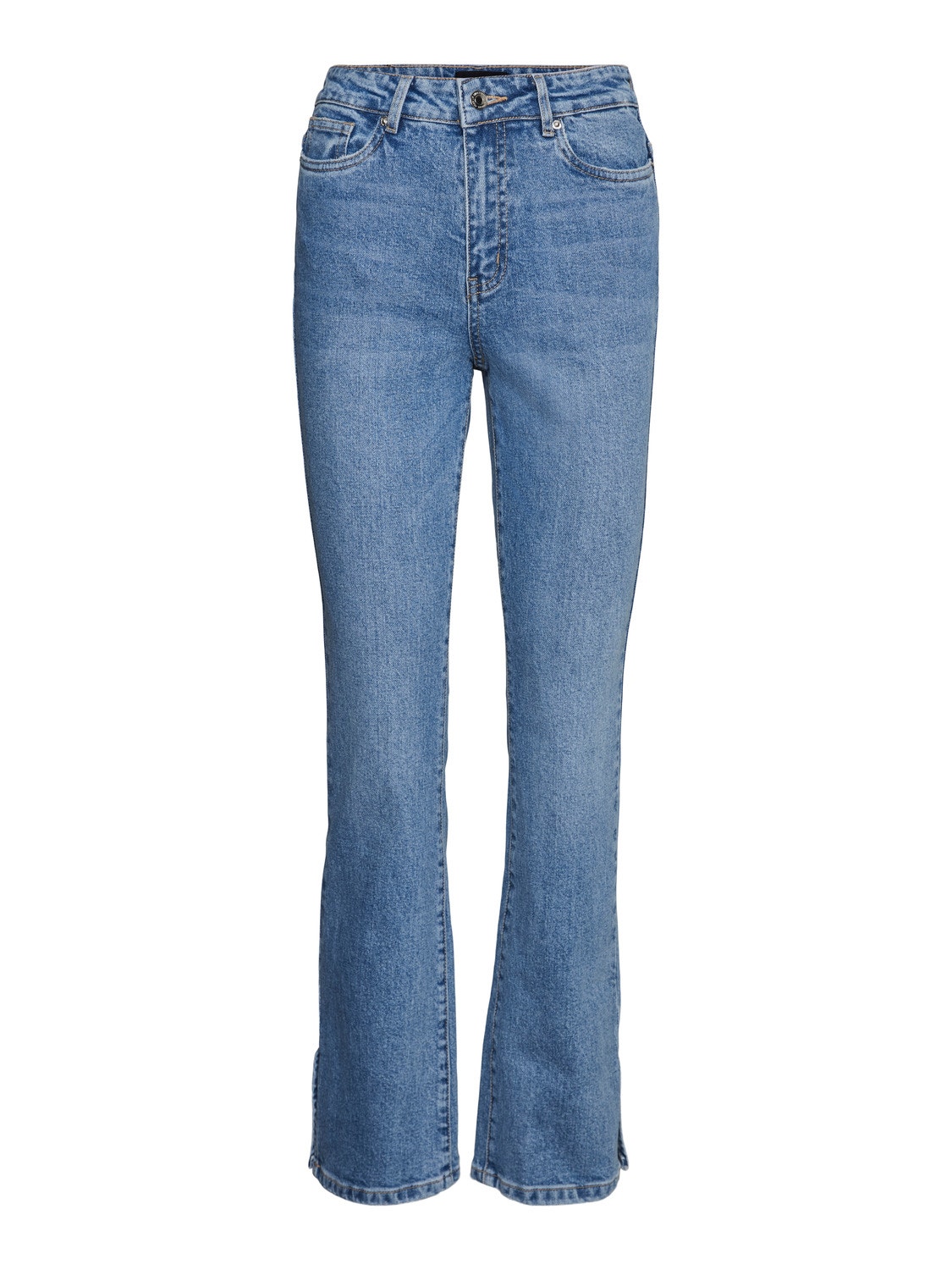 Vero Moda VMSELMA Høj talje Flared fit Jeans -Light Blue Denim - 10255684