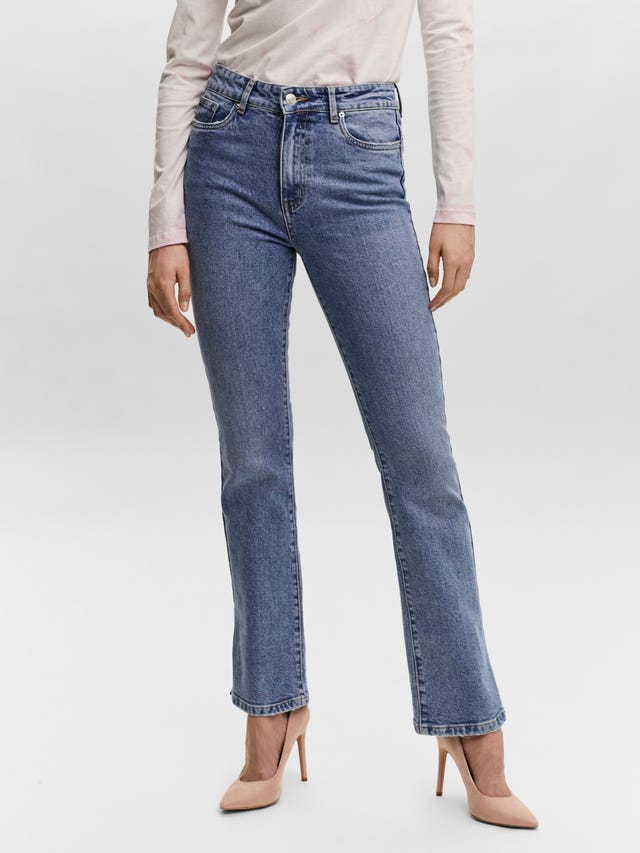 Vero Moda VMSELMA HÃ¸j talje Flared fit Jeans - 10255684